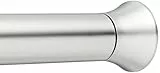 Amazon Basics Verstellbare Duschvorhang-Spannstange, 107 bis 185 cm, Nickel