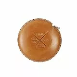 WUTA Leder Maßband Automatisch, Tragbares Kleines Nähbandmaß für Schneider Echtes Leder 150cm 1Pcs(Sattelbraun)