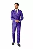 Opposuits Solid Purple Suitmeister Anzug, Violett, L