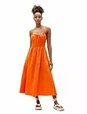 Koton Women Gimped Spaghetti Strappy Cut Out Detail Midi Dress