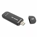 Tragbarer 4G-LTE-WLAN-Router, SIM-Kartensteckplatz, Reise-USB-Netzwerkmodem, 150 Mbit/s Download, Bis zu 15 Geräte, Schwarz