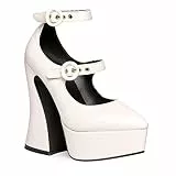 LAMODA Damen Roamin' Court Shoe, White Pu, 39 EU