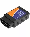 OBDII Diagnosegerät Bluetooth Adapter für OBD-II Protokoll Fahrzeuge Fehlercode Scanner Code Leser Kompatibel mit Android Windows OBDII Auslesegerät Motordiagnose für Fahrzeuge