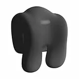 Sporgo Nackenstütze mit Memory-Effekt: Bürostuhl Kopfstütze, Ergonomisches Nackenkissen, Elastisches Sitzkopfstütze, Erwachsene und Student Nackenstütze, für Bürostühle, Drehstuhl, Reisen - Schwarz