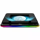 KLIM Turbofrost MAX RGB Laptop-Kühlpad, Gaming-Laptop-Kühler mit Turbofan XL, Kühlung, 15,6-17 Zoll, Inlay-System für optimalen Luftstrom, einstellbare Geschwindigkeit, LCD-Bildschirm