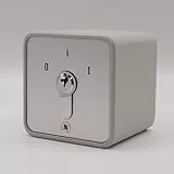 GEBA S APZ 1-1R/2 – Zündschloss mit Schlüssel, Ein/Aus, für automatisches Tor/Garage, Ref.: 009.1202.10, automatische Rückkehr durch Feder – 3 Schlüssel inklusive + 1 Goodies Domobi