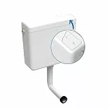 kör4u Spülkasten mit Start/Stop-Funktion, 9 Liter Füllvolumen, Weiß – Wassersparend, universell kompatibel, inkl. Füllventil & Zubehör für einfache Montage