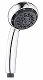 EISL DX3003PLUS Handbrause VITAL, Wellness Duschkopf mit 7 Strahlarten und Wassersparfunktion, Brausekopf mit Antikalk-Noppen, Chrom