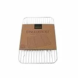 SANTOS Einlagegitter für Edelstahl Grillschale XXL - 36,5x24x2,5cm - Edelstahl Grillgitter - ideal Platz für Gemüse, Fleisch, Fisch, Meeresfrüchte