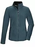 killtec Damen Fleecejacke mit Stehkragen KOW 3 WMN FLC JCKT, hellpetrol, 46, 43293-000