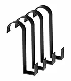 Faittoo Haken für Thermo-Badezimmer, 4 Stück, selbstklebende Aluminium-Haken für Handtücher, räumlich, als Handtuchhalter ideal für Badezimmer, Aufkleber-Design