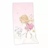 Herding Klaus GmbH Little Fairy Velourstuch, Rosa, 75 x 150 cm