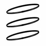 3 Stück Haarband Jungs Sport, Haarband Herren,Haarband Sport,Haarband Jungs Fussball Haarband Jungs,Elastisches Haarband rutschfeste Stirnbänder Haarbänder Damen Dünn-Schwarz
