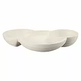 Guzzini - Tierra, Vorspeisenteller - Milchweiß, 29,5 x 21,4 x h5,2cm - 171200156, Weiß