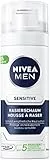 Nivea Men Sensitive Rasierschaum, in der praktischen Reisegröße, schonender Rasierschaum für Herren, 50 ml