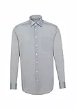 Seidensticker Herren Mens Regular Longsleeve Cotton Business Shirt, Anthra(002000), 43 EU