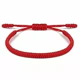 Aucuu Glücksarmband, Freundschaft Armbänder, Geflochtene Freundschaftsarmbänder, Handgefertigt Verstellbar Armbänder, Gewebte Tibet Stil Armband für Frauen Damen Herren Kinder Jungen