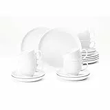 18-teiliges Kaffeeservice rund für 6 Pers. LIDO WEISS UNI Seltmann