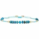 KELITCH Damen Freundschaft Armbänder Seed Perlen Stränge Armbänder Natürliche Kristall Einstellbar Armbänder Armreifen