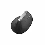 Logitech MX Vertical, Ergonomische Kabellose Maus, Bluetooth und 2.4 GHz Verbindung via Unifying USB-Empfänger, 4000 DPI Sensor, Wiederaufladbarer Akku, 4 Tasten, Multi-Device, PC/Mac/iPadOS - Graphit