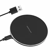 Wireless Charger 20W Max, Kabelloses Ladepad Induktions Ladegerät, Tragbares Ladegerät für schnelles Laden ohne Kabel, Universell kompatibel mit Smartphones, Tablets und Ohrhörer Ladecase