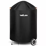 Tavaler Kugelgrill Abdeckung Wetterfest, 420D Oxford Gewebe Grillabdeckung für Weber Kugelgrill 57 cm, Holzkohlegrill Abdeckhaube Grill Wasserdicht, Reißfest, UV Grill Abdeckung (77 x 90 cm)