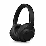 Philips TAH6509BK/00 Noise Cancelling Over-Ear Wireless Bluetooth Kopfhörer - Hervorragende Gesprächsqualität, kompatibel mit Sprachassistenten und bis zu 45 Stunden Musikwiedergabezeit - Schwarz