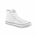 Elara Unisex Kult Sneaker Bequeme Sportschuhe fur Damen und Herren High Top Textil SchuheChunkyrayan Farbe :-White(weiß), Gr:-36 EU