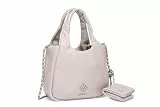 Replay Damen Schultertasche mit Ketten-Detail, Lt Grey 020 (Grau), Onesize