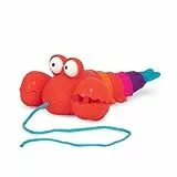 B. toys - Waggle-A-Longs - Pinchy Pat - Nachziehbares Spielzeug - Nachziehspielzeug Hummer - Laufspielzeug mit Schnur - Spielzeug für Kleinkinder, Kinder - 18 Monate +