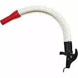 BW® Ausgießer flexibel für Metall Benzinkanister 5/10 / 20 Liter – 38cm Flexrohr Spout 20mm für Benzin inkl. Halterung für Kraftstoffkanister - Rot - RAL 3000 - Made in Europe