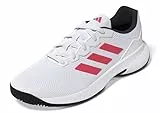 adidas Herren Gamecourt 2.0 Tennis Shoes Tennisschuhe, FTWR White/Lucid red/core Black, 43 1/3 EU