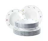 Seltmann Weiden 001.717236 Tafelservice 12-teilig Sonate Nostalgie, 32.3 x 32.3 x 23.5 cm, Weiß