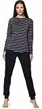 Bellivalini Damen Schlafanzug BLV50-166 (Navy Rosa, M)