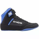 Gwear Classic High Tops - Bodybuilding und Fitness Schuhe mit Logo leicht bequem perfekt für Gym Sport Krafttraining (schwarz / blau, EU Schuhgrößensystem, Erwachsene, Numerisch, M, 37)