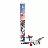 Plus-Plus 9604284, Geniales Konstruktionsspielzeug, Flugzeug, Kreativ-Bausteine Tube, 100 Teile