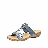 Rieker Damen, Pantoletten, Blau Baltik, 39 EU