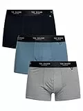 Ted Baker Herren Tbb02 Badehose, schwarz/weiß/grau, S (3er Pack)