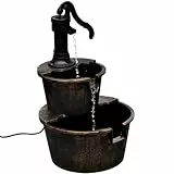 vidaXL Brunnen Design Brunnenpumpe Dekoration Innen Haus Wohnzimmer