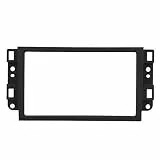 Keenso Autoradio-Rahmen, Schwarzer Kunststoff, Radiohalterung, Doppel-DIN, 173 X 98 Mm und 178 X 102 Mm Armaturenbrettblende für Aveo 2007 Bis 2017, Sport 2008 Bis 2015