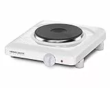 ROMMELSBACHER Einzelkochplatte THL 1097 - Made in Germany, Gussheizplatte 145 mm Ø, feueremailliertes Gehäuse, stufenlos regelbar, Überhitzungsschutz, 1000 Watt, weiß