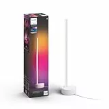 Philips Hue White & Color Ambiance Gradient Signe LED Stehleuchte (2.550 lm), dimmbare Lichtsäule mit 16 Mio. Farben & Farbverläufen, smarte Lichtsteuerung über Sprache und App, weiß