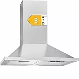 Bomann® Dunstabzugshaube | Wandhaube | 60 cm breit | Umluft- oder Abluftbetrieb | 3 Leistungsstufen | LED-Beleuchtung | Abluftleistung 338,6 m³/h | Luftaustritt: Ø 150 mm | 64 dB | 67 Watt | DU 652.1