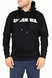 Diesel Sweatshirt Herren L Langarm Schwarz 00STS4-RWAP0-900 Black