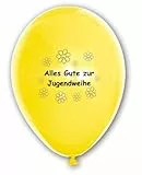 Latex-Luftballons Jugendweihe BUNT, ca. 30 cm, 10 Stück, biologisch abbaubar