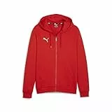 PUMA Herren Teamgoal Casuals Hooded Jacket Sweat, Puma Red-puma White, XXL EU