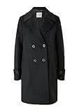 s.Oliver BLACK LABEL Damen 150.12.209.16.151.2116314 Mantel langarm, Grey / Black #222222, 46