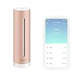 Netatmo Smarter Raumluftsensor für Innenräume, CO2-Sensor, Temperatur, Luftfeuchtigkeit, Geräusch - Haussteuerung, Gesundes Raumklima, Automatische Alarme - NHC-EC