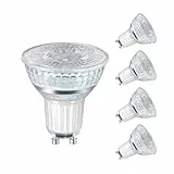 Linkind GU10 Lampe 35W Classic Glas, 2.4W LED Spot ersetzt 35 Watt, 230LM, 2700 Kelvin Warmweiß MR16 Energiesparlampe GU10 Reflektor mit 36° Abstrahlwinkel, nicht dimmbar, 5 Stück