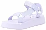 Calvin Klein Jeans Damen Sandalen Webbing Sandal Sommer, Violett (Lavender Blue/Pastel Lilac), 38